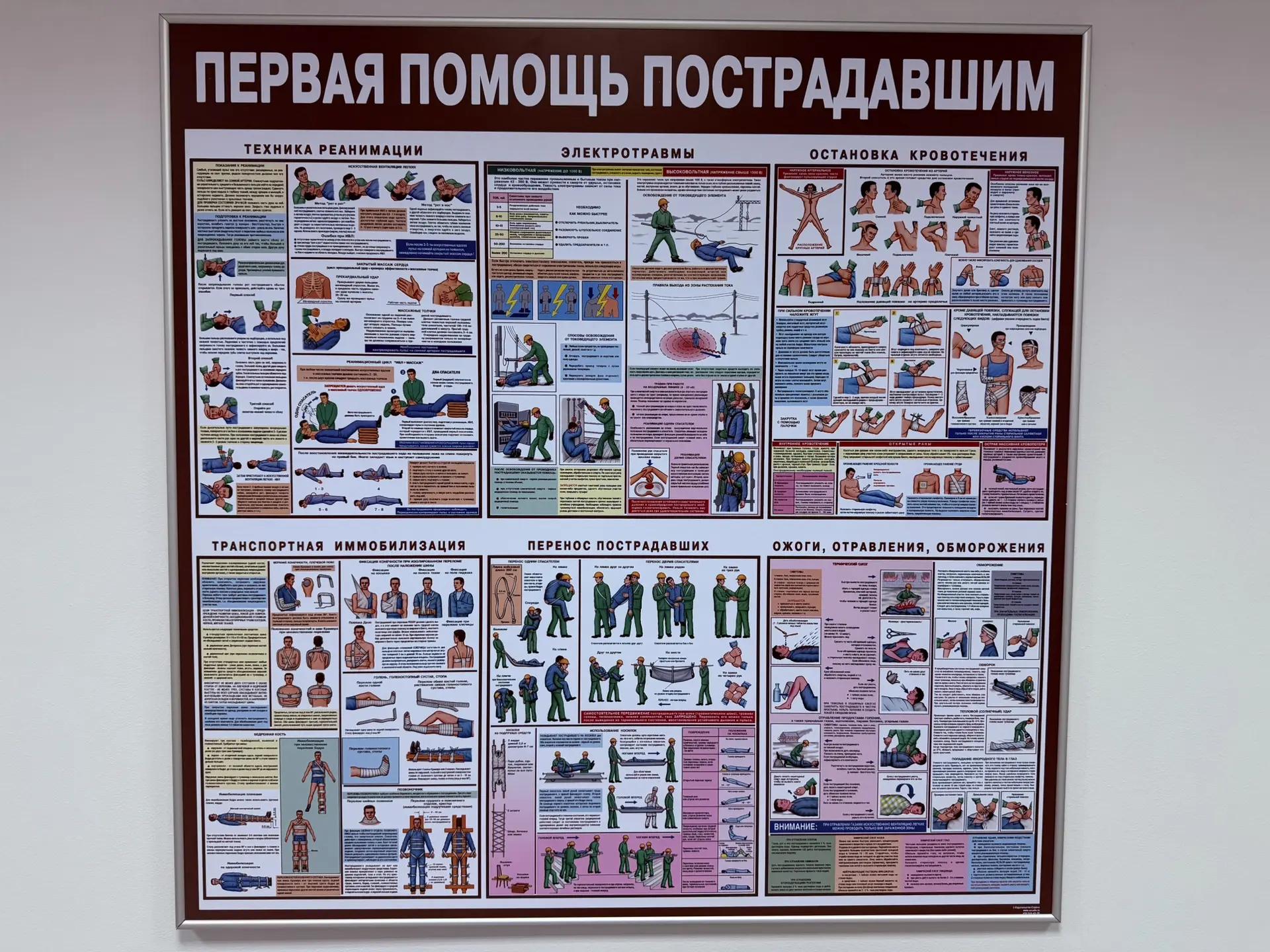 Обучение первой помощи по ОТ